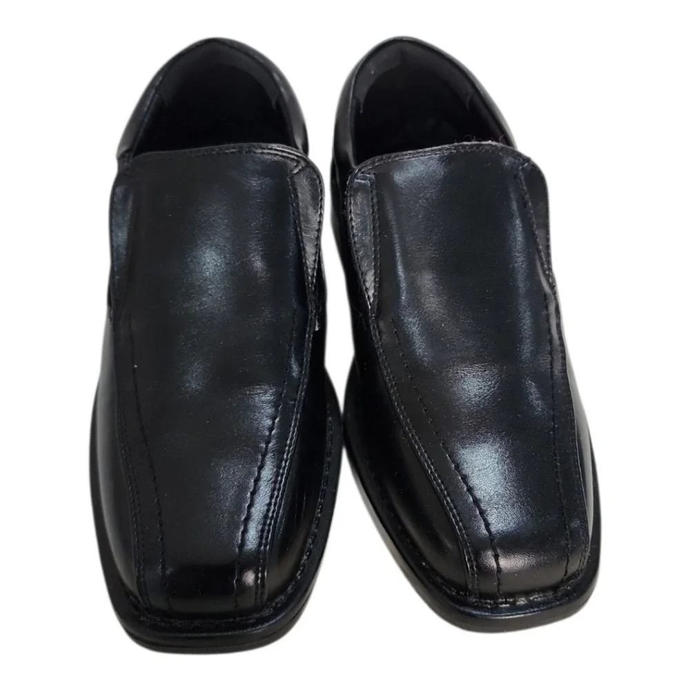 Bruno Marc Loafers Kids Size 12 Black Formal Wedding School Classic Comfort